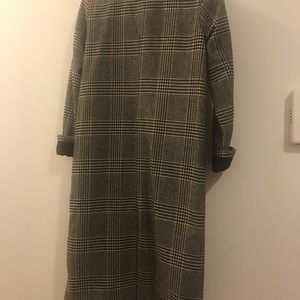 Forever 21 masculine plaid duster coat